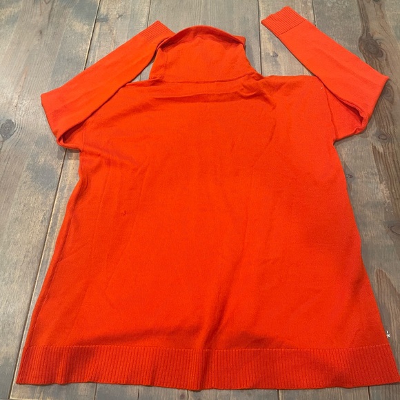 Eileen Fisher Women’s Solid Orange Turtleneck 100% Merino Wool Sweater Size: Med - Picture 7 of 7